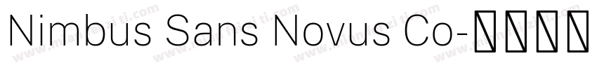 Nimbus Sans Novus Co字体转换